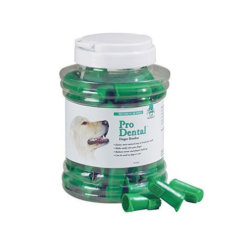 Cepillos De Dientes De Dedo Verde Para Perros Y Gatos Domést