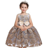 Vestido Elegante De Niña Fiesta Princesa Boda 3-11 Años