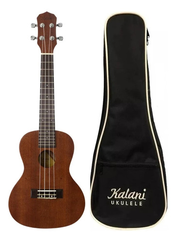 Ukulele Concert Kalani Série Tribes 200 Ct Sapele Com Bag