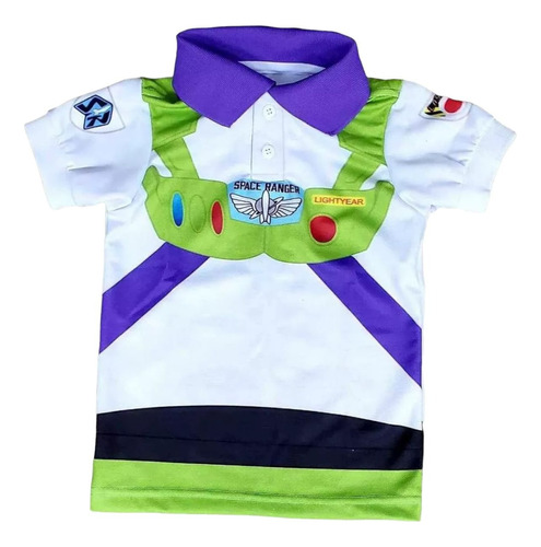 Polo Buzz Lightyear - Toy Story Infantil