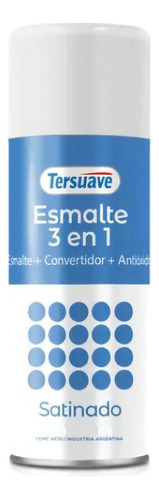 Tersuave Aerosol Antioxido Pintura Sintetico Satinado 440cc Color Negro