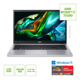 Notebook 15.6  Acer Aspire 3 Ryzen3 7320u 4gb Ssd256gb Win11