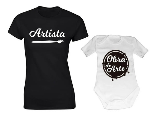 Duo De Playeras Para Padres E Hijos Artistas
