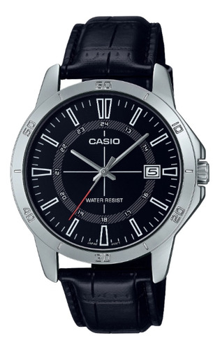 Reloj Casio Casio Mtp-v004l-1c Hombre Cuero Calendario