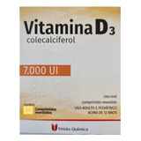 Vitamina D 7.000ui 30 Comprimidos - União Quimica Sabor Without Flavor