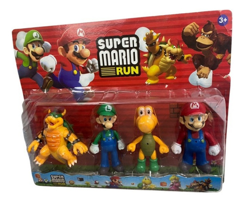 Juguete Blister Figuras Mario Bross Luigi Yoshi Donkey Kong 