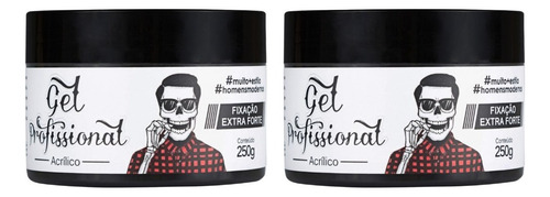 2 Gel Para Cabelo Masculino - Fixação Extra Forte Limye Cor De Cabelo Todo Tipo