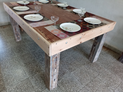 Mesa Estilo Campo Semi Rustica 