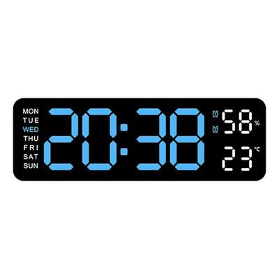 Reloj Electrónico Multifuncional Con Termómetro Y Calendario Blanco Azul | Meses sin interés