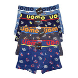 Boxer Uomo Importado Pack X 3 ALG Y Lycr Estampado