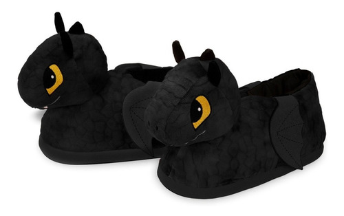 Pantufa Dragão 3d Infantil Adulto Frio Sola Antiderrapante