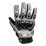 Guantes Touch Motociclista Kov Delta Gris Limpiador  Mica Talla M