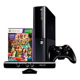 Microsoft Xbox 360 + Kinect E 4gb Standard Cor  Preto 