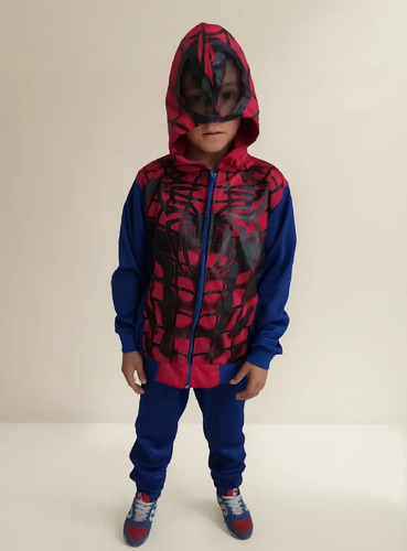 Conjunto Pants Niño Tipo Disfraz Personaje Spiderman Clásico