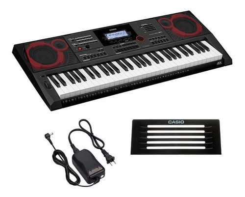 Teclado Musical Casio Ctx-5000 61 Teclas Sensitivas Fonte Cor Preto 110v/220v