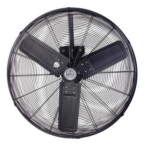 Ventilador De Pared Industrial Brisa Wi-30 Negro 3 Aspas 30 