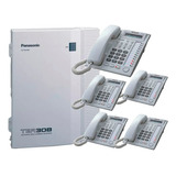 Conmutador Panasonic Kx-tea308  + 5 Telefonos Kx-t7730