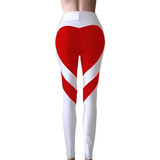 Pantalones De Yoga Para Mujer, En Forma De Corazón, Leggings