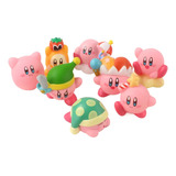 8 Peças De Brinquedo De Anime Kirby Figure Toy Pvc Fofo Pres