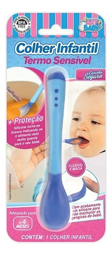 Colher De Silicone Bebe Introdução Alimentar E Trava Porta