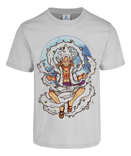 Playera Luffy Nika Gear 5 Luna Colores