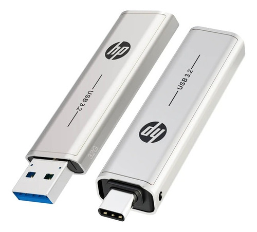 Pendrive Hp X796c - Usb 3.2 & Typec - 128gbs - Promoção