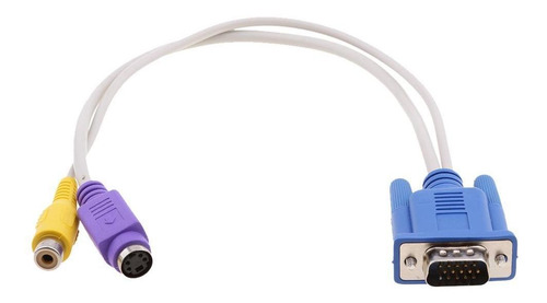 Conector Convertidor De Tv Vga A S-video Av 2 Vías