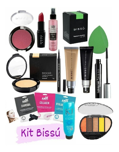 Set Maquillaje Bissú Primer Para Rostro + Esenciales 