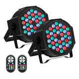 U`king Par De Luces Led Para Escenario De Dj, Rgb 36 Led Con