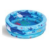 Alberca Inflable Para Niños Océano Azul 25 X 86cm