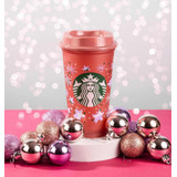 Vaso Starbucks Reusable Rosa Cambio Color 2023 Estrellas
