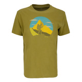 Polera Manga Corta Hiking Men Olive Doite