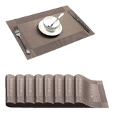 Set De 8 Manteles Individuales De Pvc Para Mesa De Comedor L