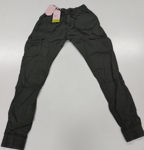 Pantalón Elt 5591 Jogger Mujer Cargo Chupin Gabardina 