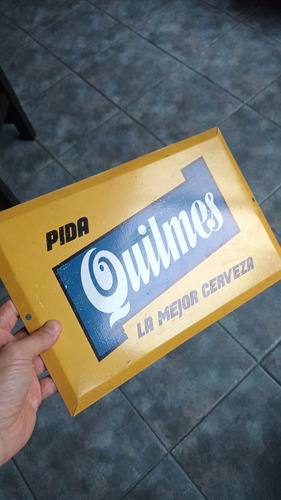 Cartel Cerveza Quilmes De Chapa