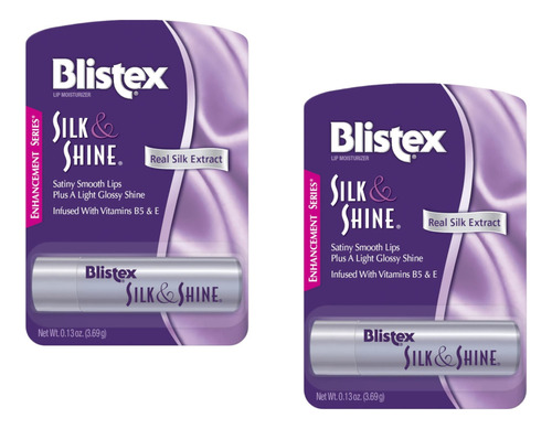 Blistex Silk & Shine - Hidratante Labial 0.13 Onzas, Paquet