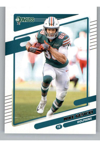 2021 Donruss 64 Mike Gesicki Miami Dolphins Nfl Tarjeta De F