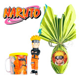 Kit Ovo Da Páscoa 250g Com Copo E Boneco Naruto