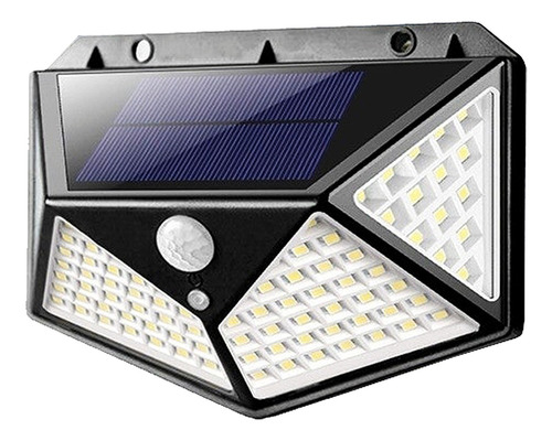 Luminária Solar Externa, 40 Leds, Com Sensor, Pronta Entrega