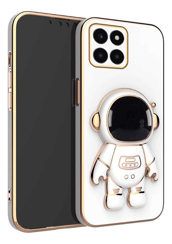 Funda Para Honor X8b Galvanoplastia Silicona Astronautas