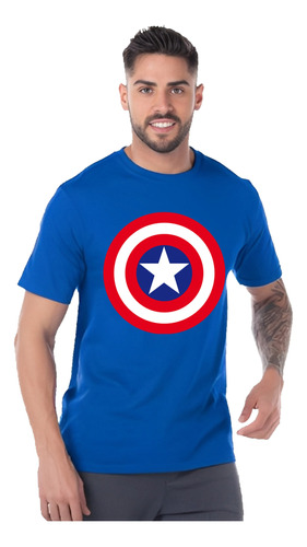 Playera Catalogo Capitan America Hombre Diseño 134 Beloma