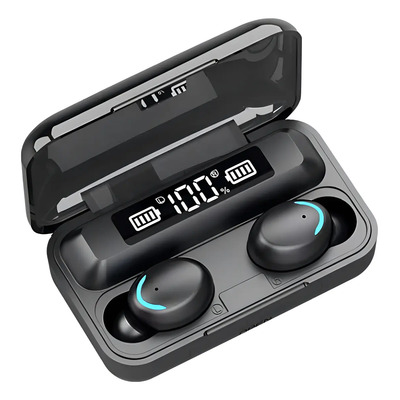 Auriculares Inalámbricos F9 Bluetooth 5.3 In-ear Negros Resistente Agua Mosharma | Mismo precio en cuotas