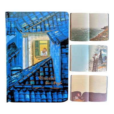 Cuaderno Diario Van Gogh Journal Pasta Dura Libreta A5 | Meses sin interés
