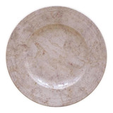 Plato Plano Tramontina Travertino De Porcelana Decorado 27 Cm