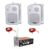 Kit Som Ambiente 60w Receiver Bluetooth + 2 Caixa Soundvoice