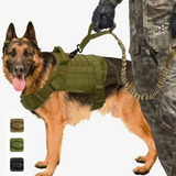 Chaleco Táctico Perro Pechera Militar Desmontabl Correa