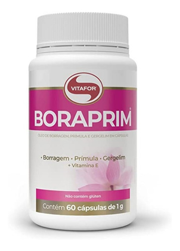 Óleo De Prímula Boraprim Gla - 60 Cápsulas - Vitafor Sabor Sem Sabor