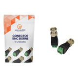10 Pcs Plug Conector Bnc Macho Com Borne De Parafuso