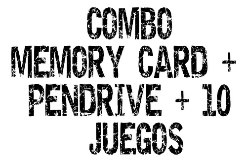 Memory Card Con Sistema Usb + Pendrive Con 10 Juegos