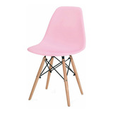 Silla Eames Style De Plástico Rosa - Económica - Por Irei